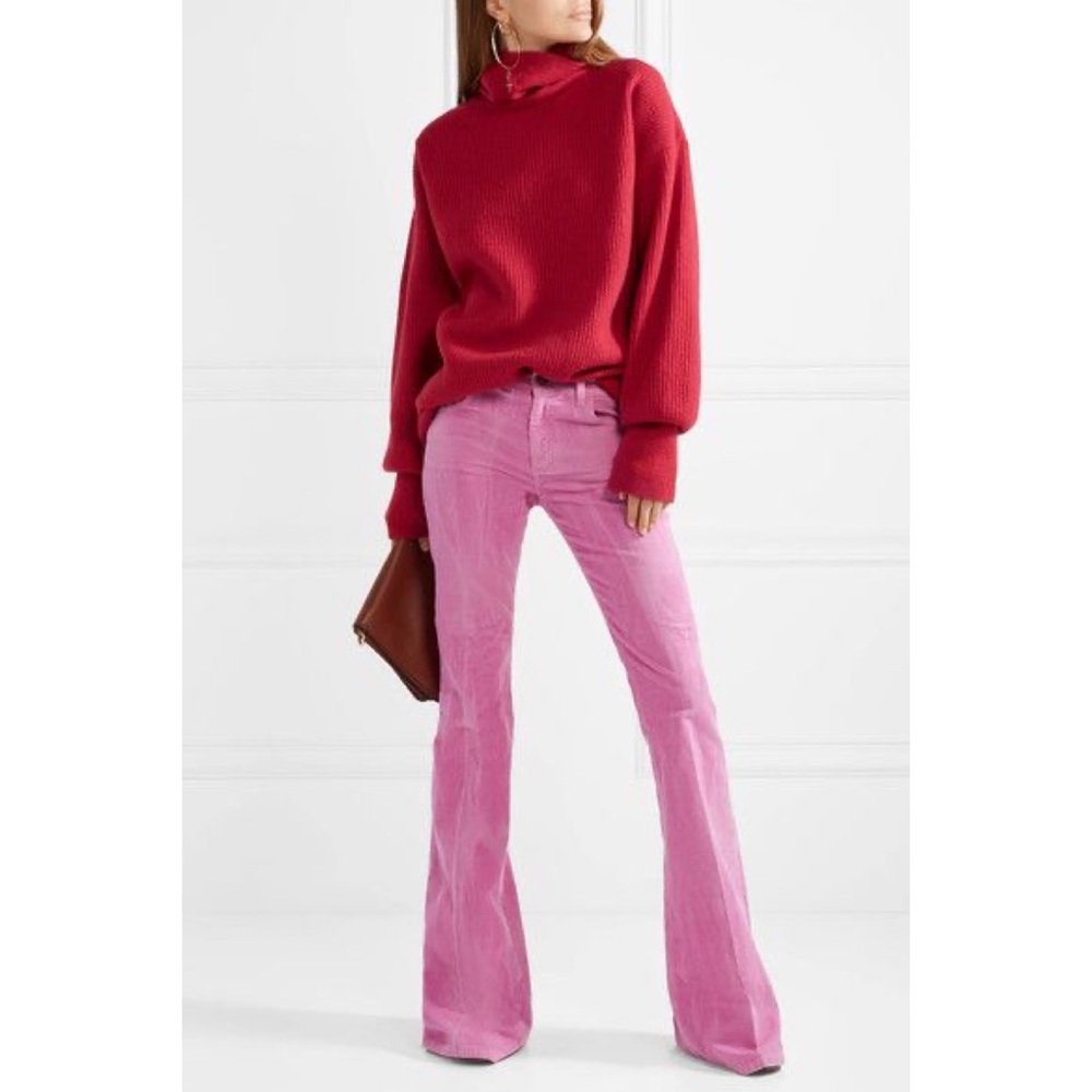 Gucci Pink Corduroy Flare Jeans